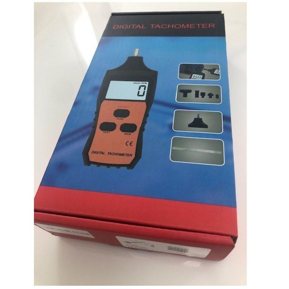 Contact and Non-Contact Handheld Tachometer - RPM Meter for Precision ...